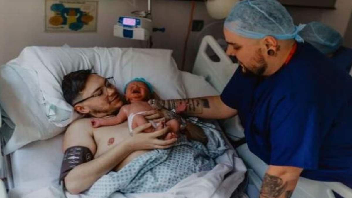 Fourth British transman to give birth