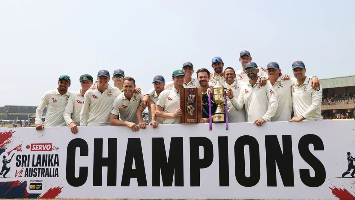Australia wins the test series in Sri Lankan soil spt