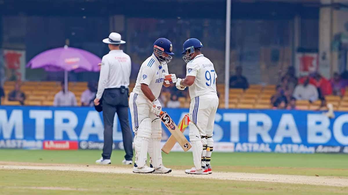 Sarfaraz Khan-Rishabh Pant Notch Up 100-Run Partnership, NZ Lead Fading spt