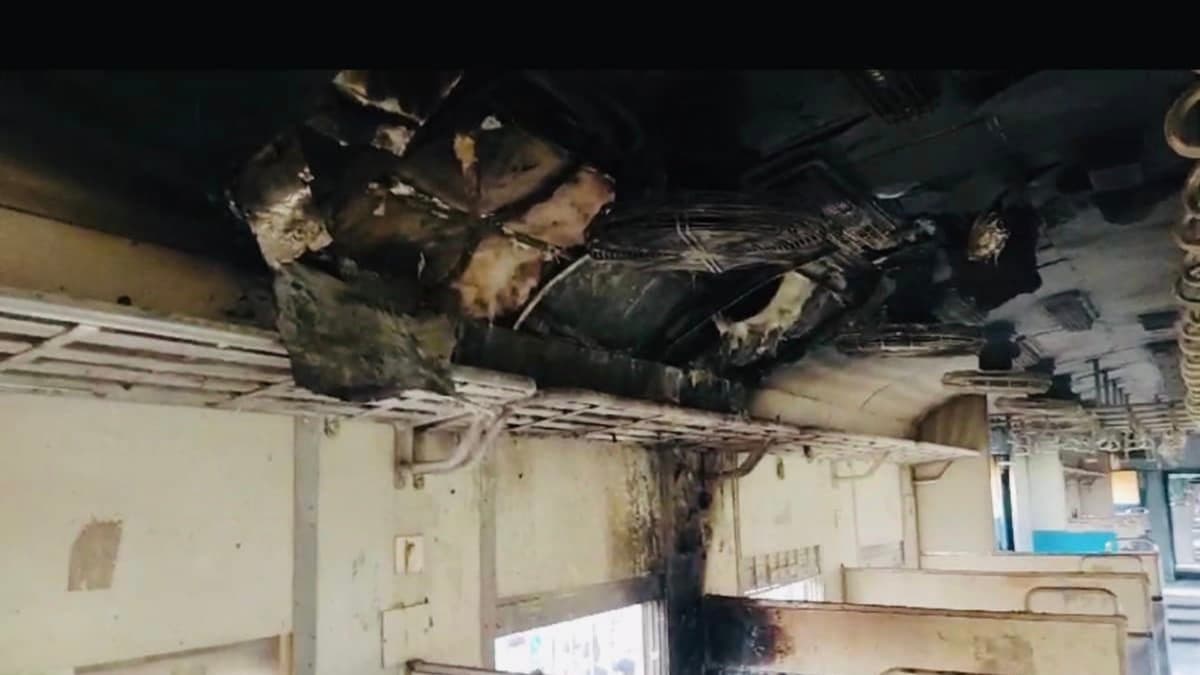 Moving Train Catches Fire Near Rohtak, In Haryana, Few Injured gnr 