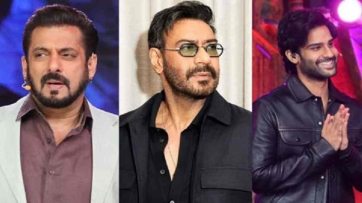 Salman Khan takes a dig at Ajay Devgnin Bigg Boss 18 while praising his nephew Aaman s dancing skills ENT 