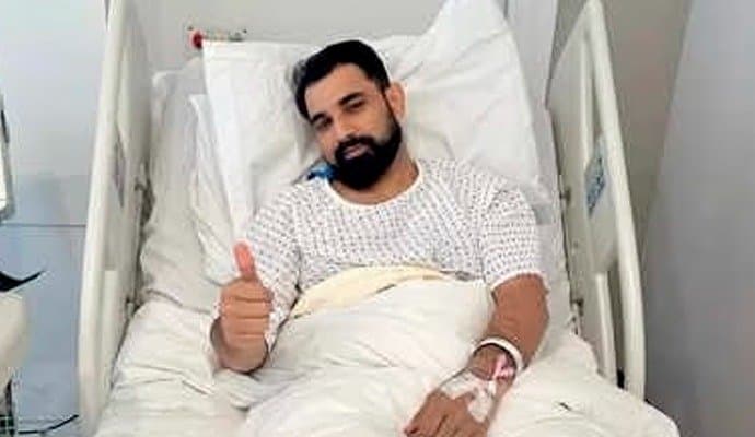 Mohammed Shami undergoes successful heel operation in uk
