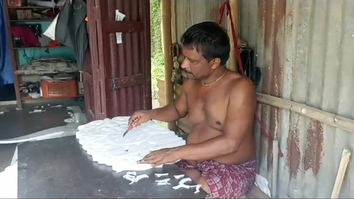 Malda Durga Puja 2024 Pujo preparation gnr