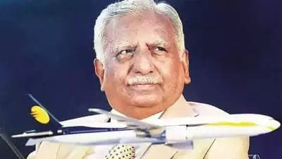 Teary Jet Airways founder Naresh Goyal 