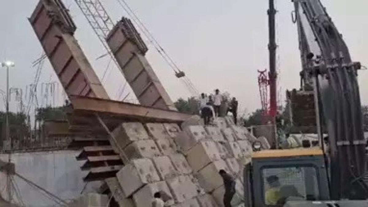 Under-construction bullet train bridge collapses in Gujarat gnr 