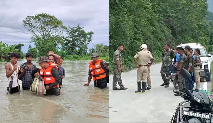 Indian Army: বন্যাকবলিত উত্তর–পূর্বে উদ্ধারকাজে ভারতীয় সেনা