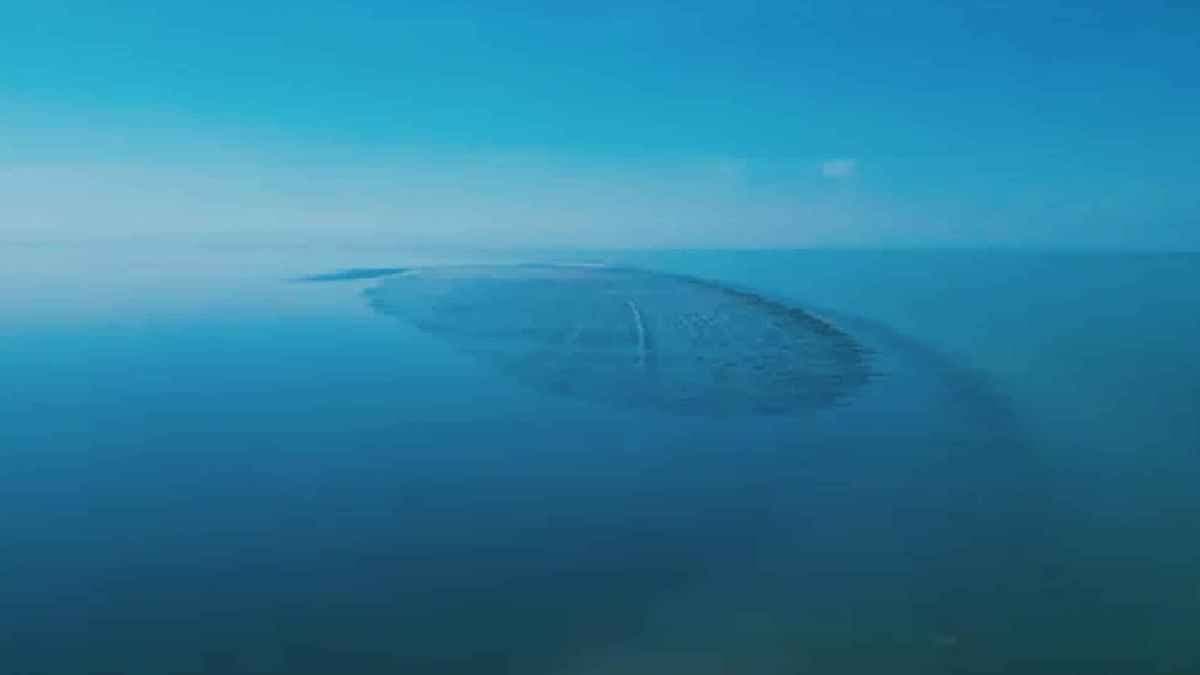 Mysterious new Island found in Caspian Sea