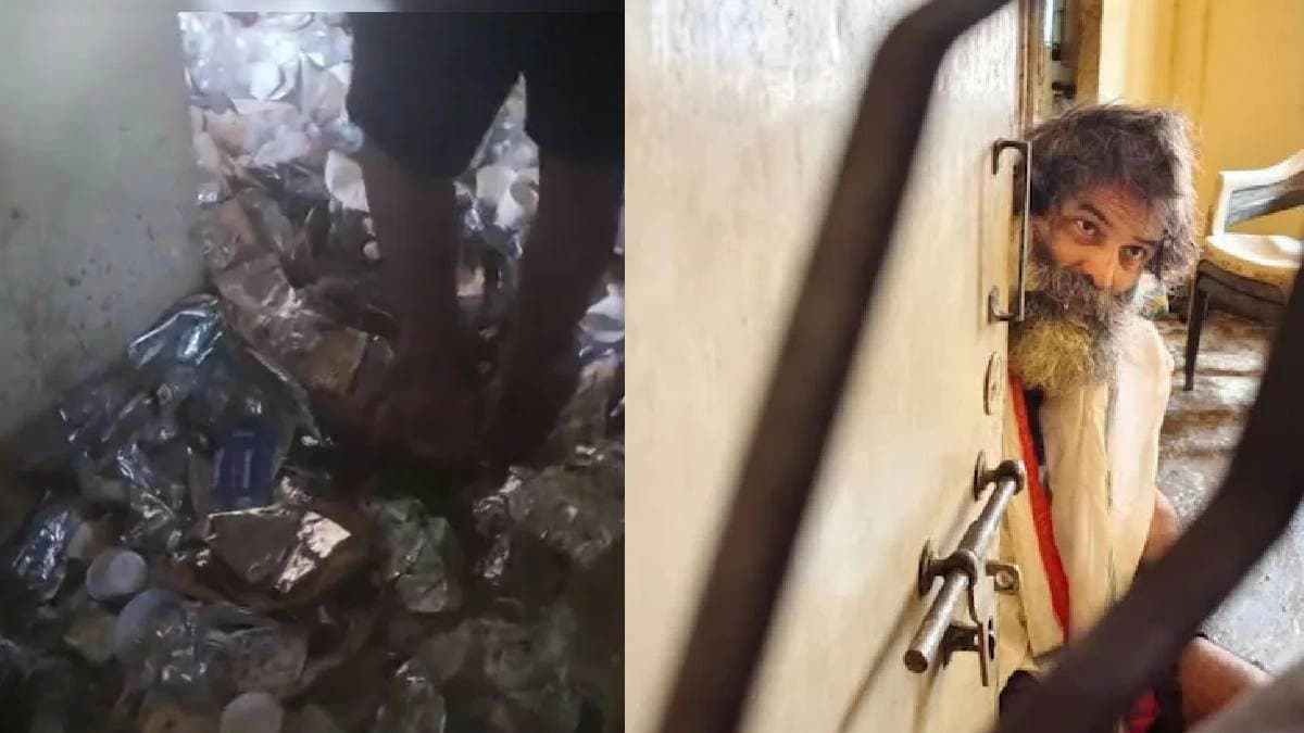 Food packets mountains of garbage in home Man Didnt Leave Home For three Years know the reason