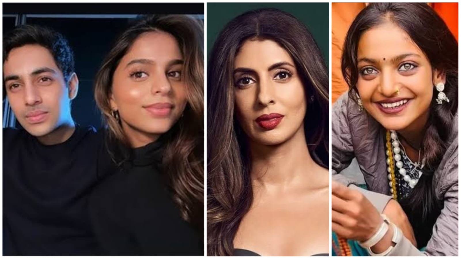 shweta bachchan commented on son agastya nandas girlfriend suhana khans recent post monalisa signed a bollywood film ent