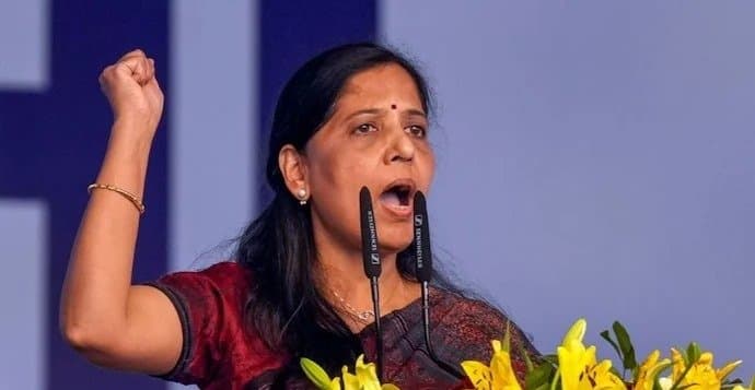 Wife Sunita reacts after Arvind Kejriwal gets interim bail