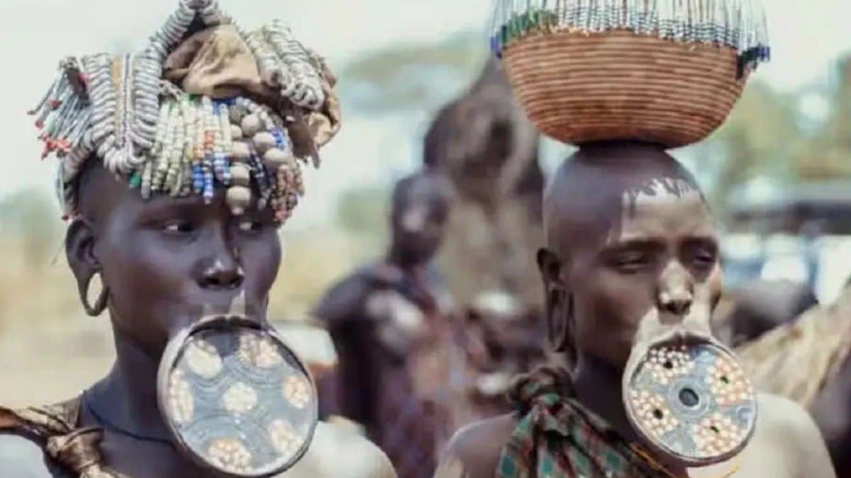 Women in this area cuts lips and ears as soon as they become young definition of beauty is different here do you know the place 