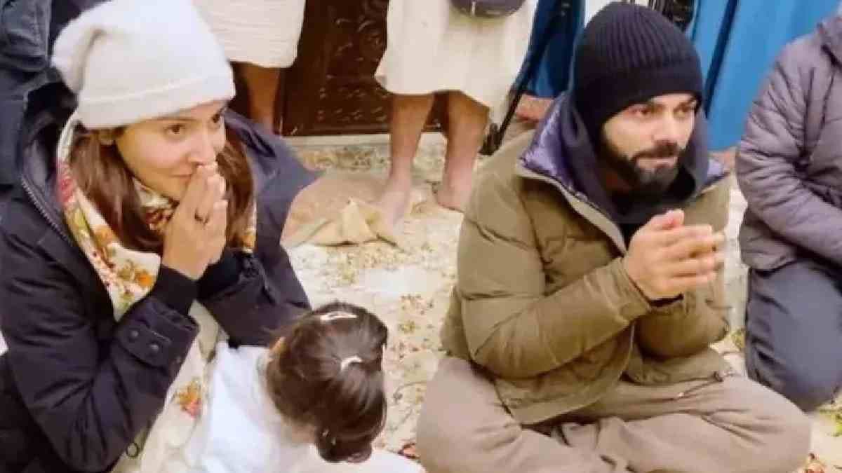 Virat and anushka reached Vrindavan
