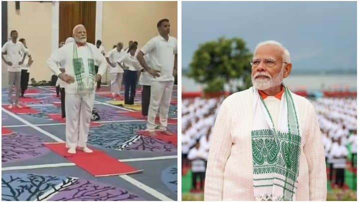 PM Modi leads yoga celebrations on 10th International Yoga Day in Srinagar