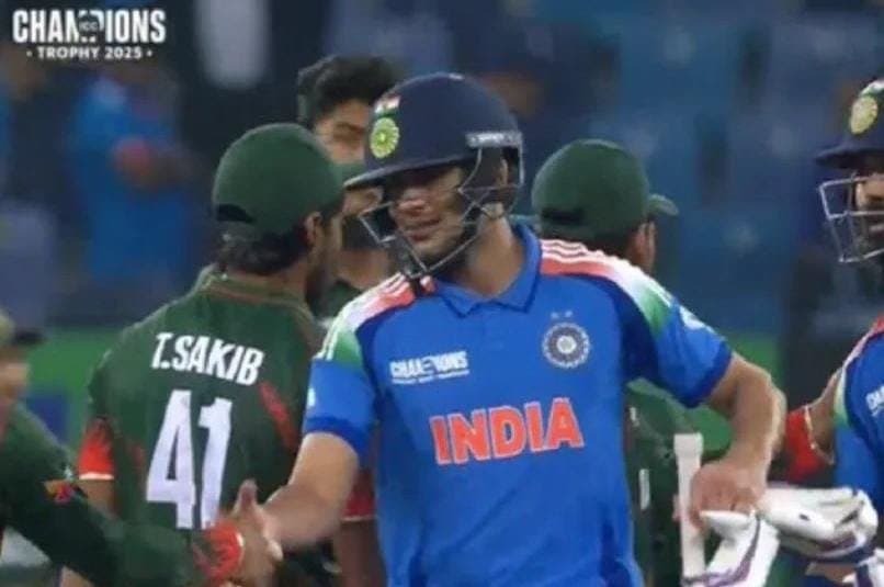fresh controversy hits champions trophy as pakistan's name absent from logo during india vs bangladesh match spt