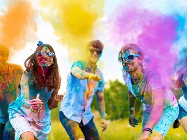 Holi in different places across India