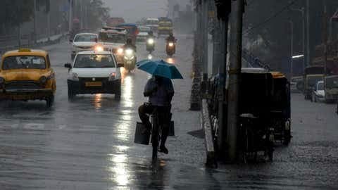 Rainfall in kolkata south bengal