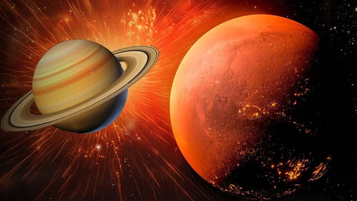 Shani Mangal yuti Saturn and Mars conjunction make rajyog which bring immense money to five Zodiac Signs life soon 