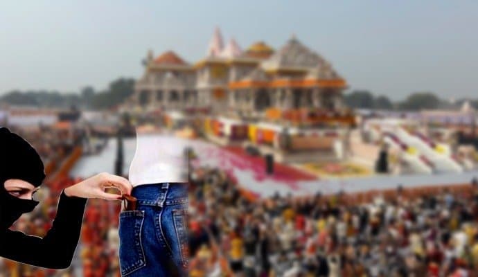 Pickpockets Strike Devotees Amid Ram Temple Rush