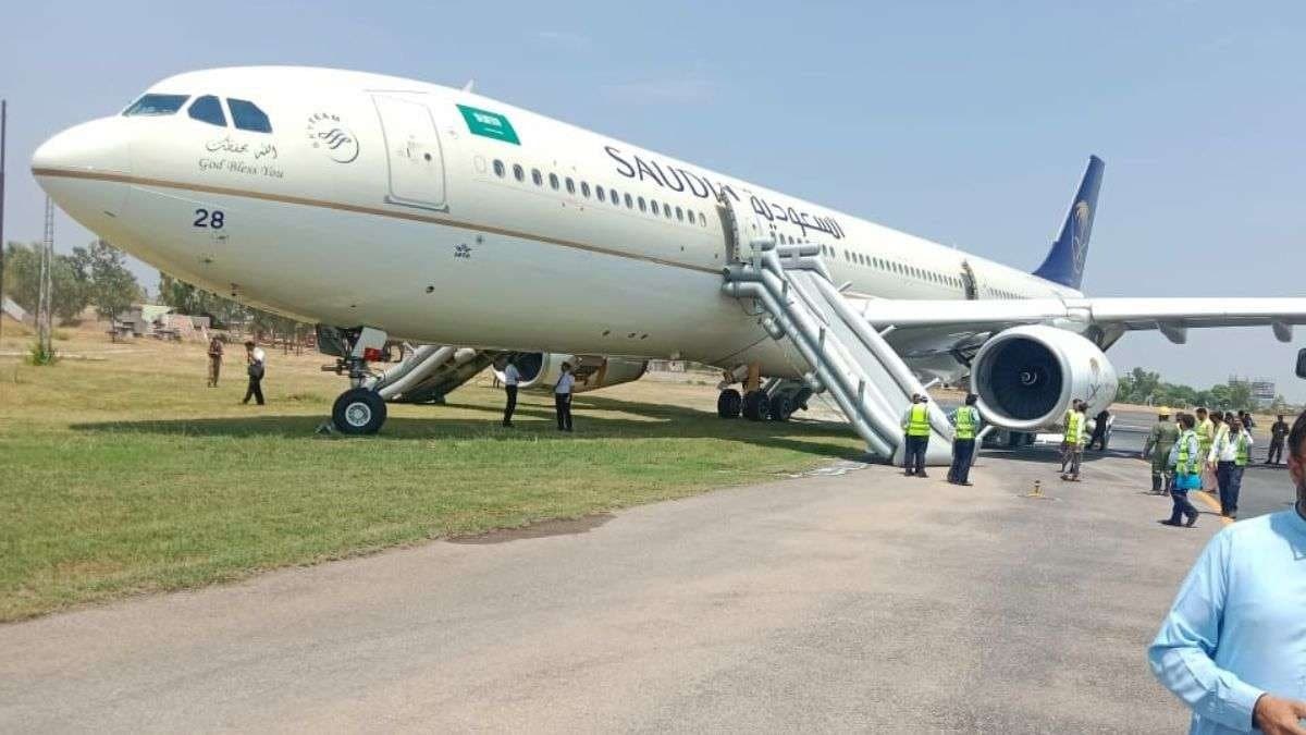 Saudi aircraft’s landing gear catches fire at Pakistan’s Peshawar airport