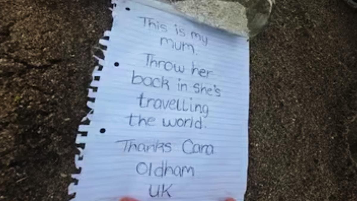 Shes Travelling Daughter Sends Moms Ashes in bottle On Epic World Adventure
