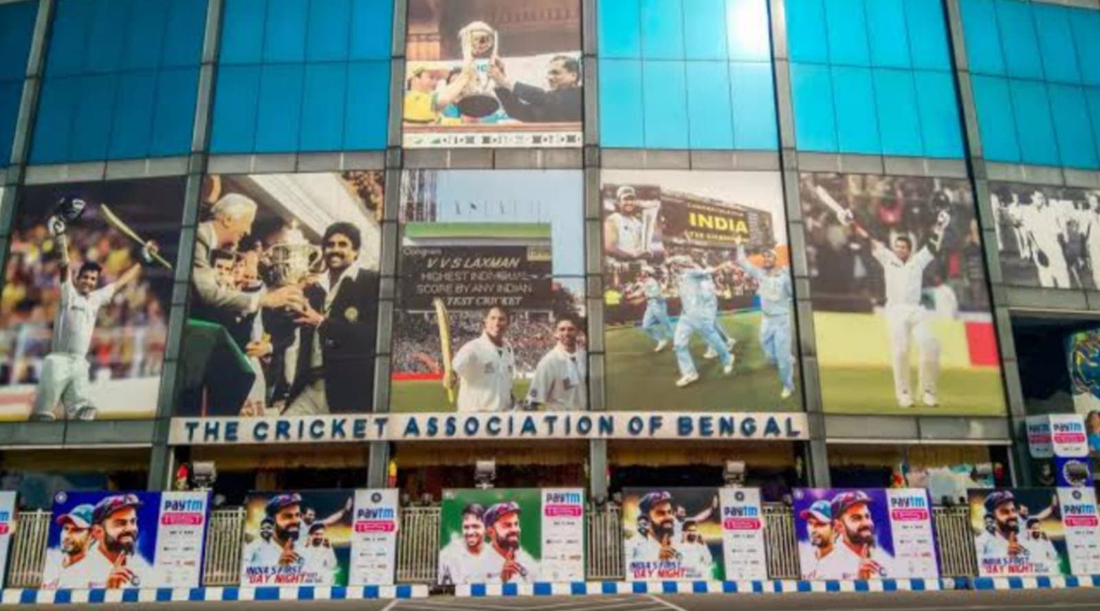 Agitation by cab members outside eden garden in demand of tickets