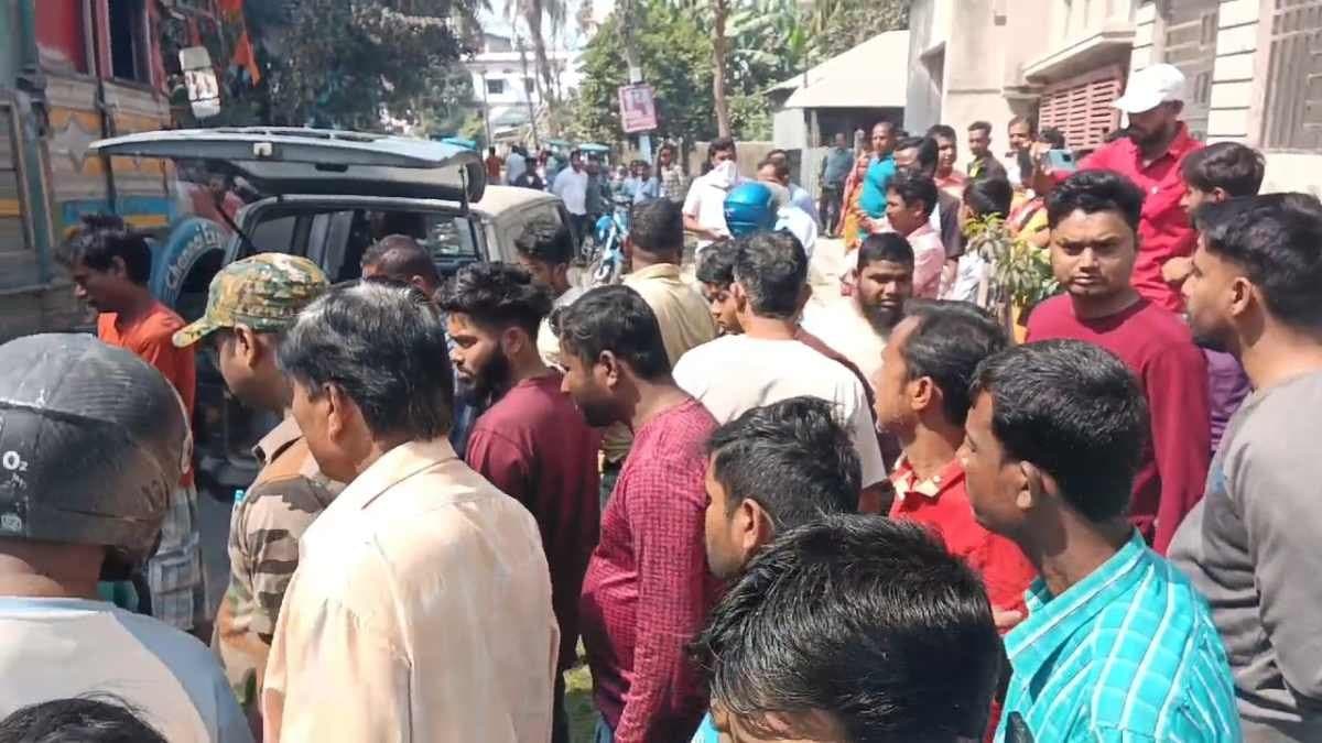 Person died after he was run over by a truck