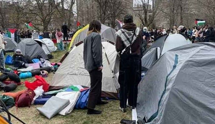 protesters raise Palestinian flag, nearly 900 arrested in US
