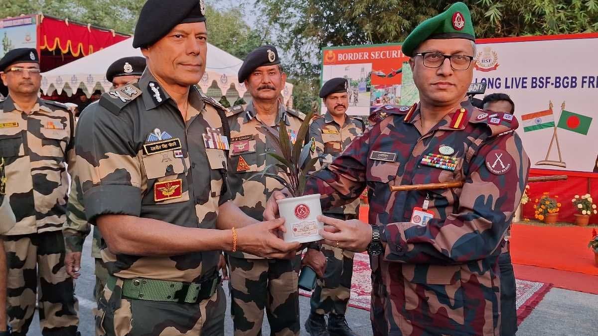 Despite tension bsf and bgb exchange greetings to each other