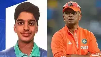 Rahul Dravid's son anvay smashes unbeaten century for Karnataka spt 