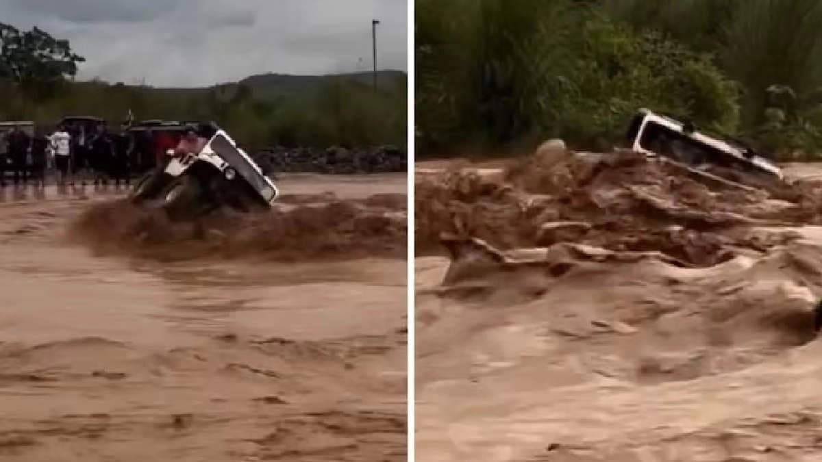 SUV overturns in floodwaters as heavy rain lashes Mohali
