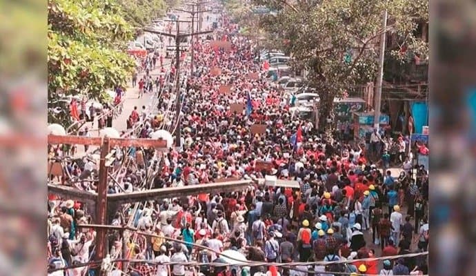 myanmar zunta govt killed over two thousand people