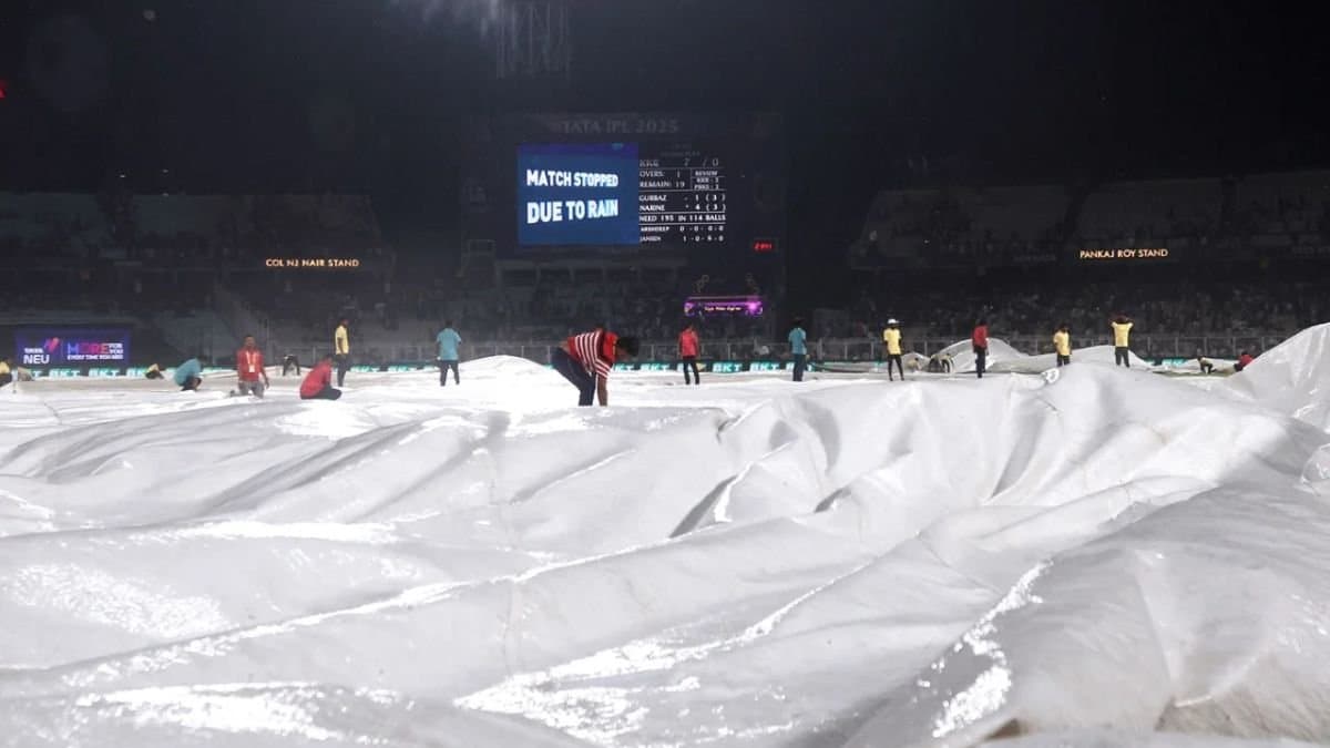 IPL 2025: Rain stops play between KKR and Punjab Kings spt 