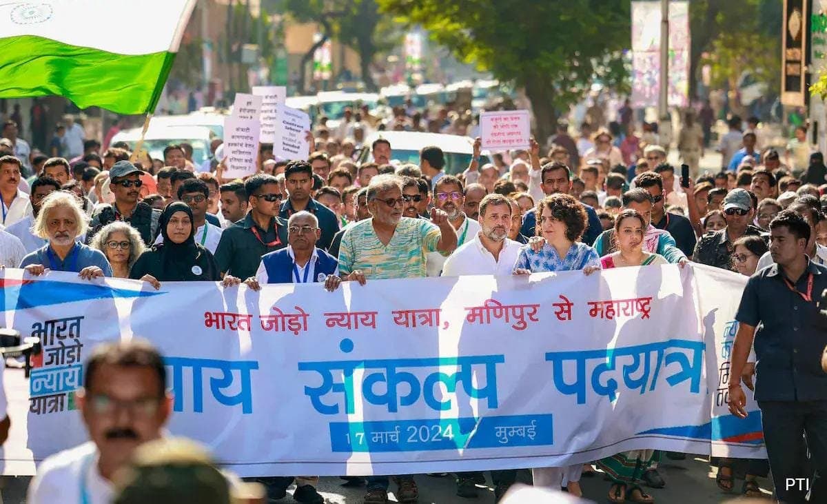 Actor Swara Bhaskar joins Rahul Gandhi padayatra in Mumbai