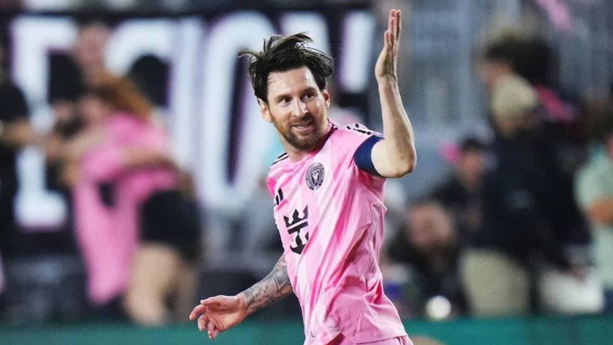 Star of Inter Miami Lionel Messi scores twice against Los Angeles in Concacaf Champions Cup quarterfinal spt 