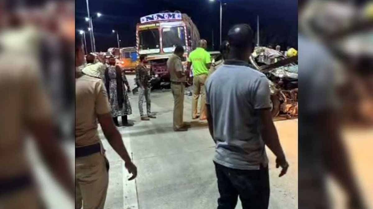  5 killed after lorry collides with car in Tamil Nadu gnr 
