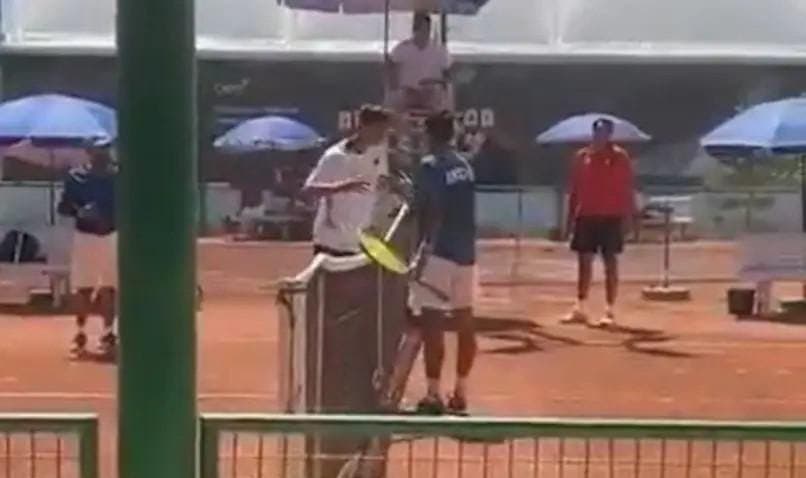 Pakistani Tennis player behaves rudely with Indian opponent-video goes viral