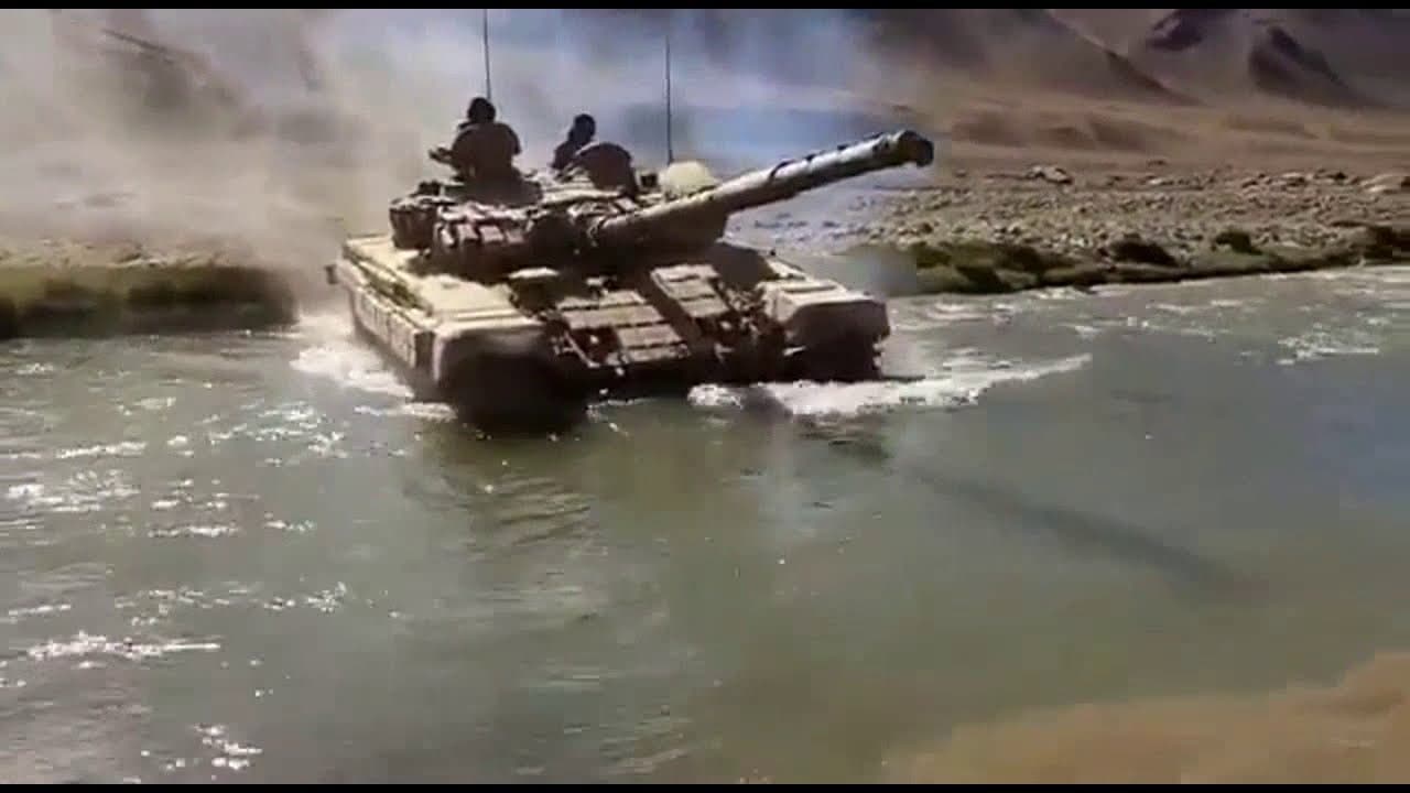 Indian army tank recovered on Ladakh China border