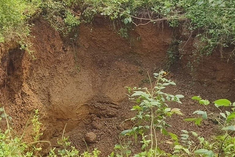 Landslide in pandobeswar create panic gnr 