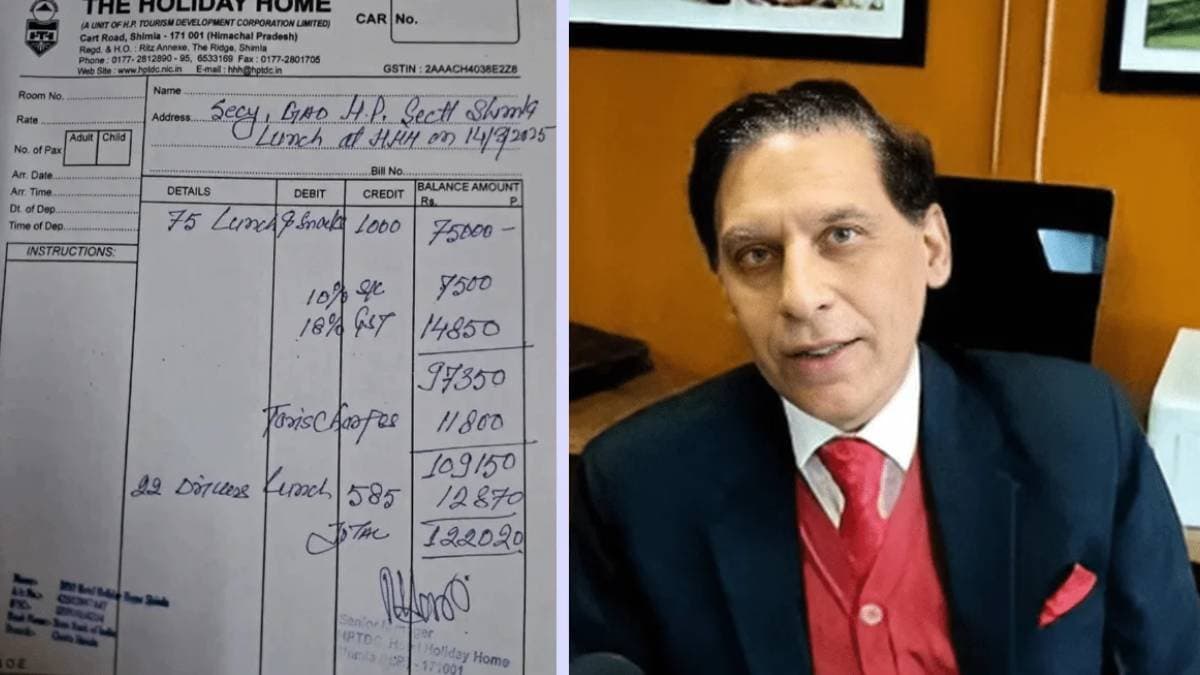 Himachal top bureaucrat' Holi bash cost more than lakhs