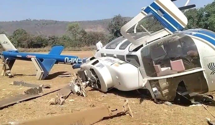 Helicopter En Route To Pick Up Shiv Sena Leader Crashes 