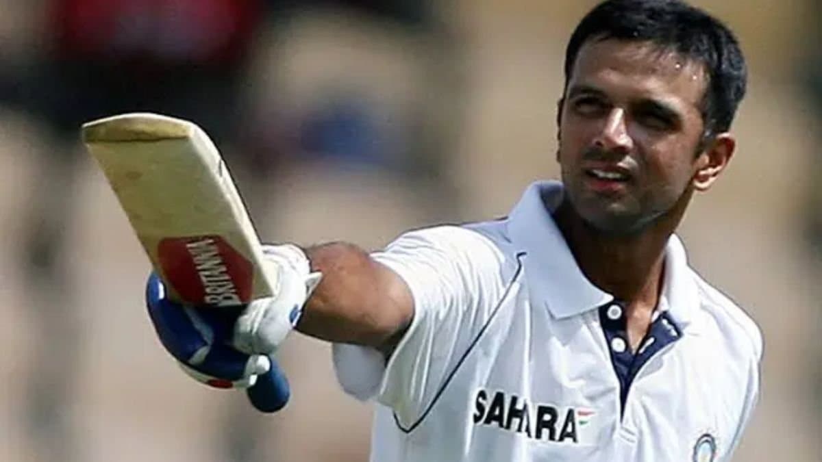  Rahul Dravid teams up with son Anvay in club cricket match spt 