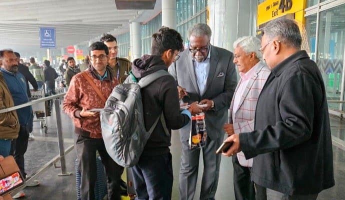 World Cup winning West Indies captain Clive Lloyd in kolkata