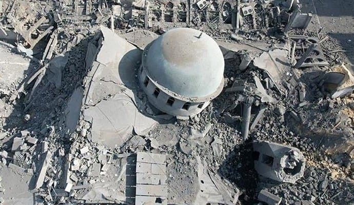 16 killed in gaza mosque