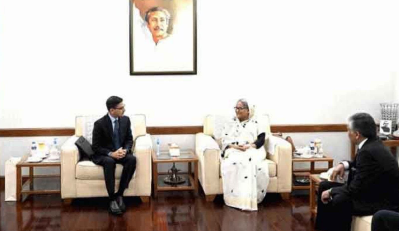 sheikh hasina meet with indian high commissioner in bangladesh