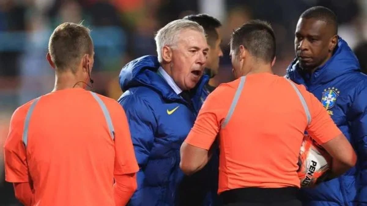  Brazil Coach Carlo Ancelotti is finding positivity though they lost against Bolivia 