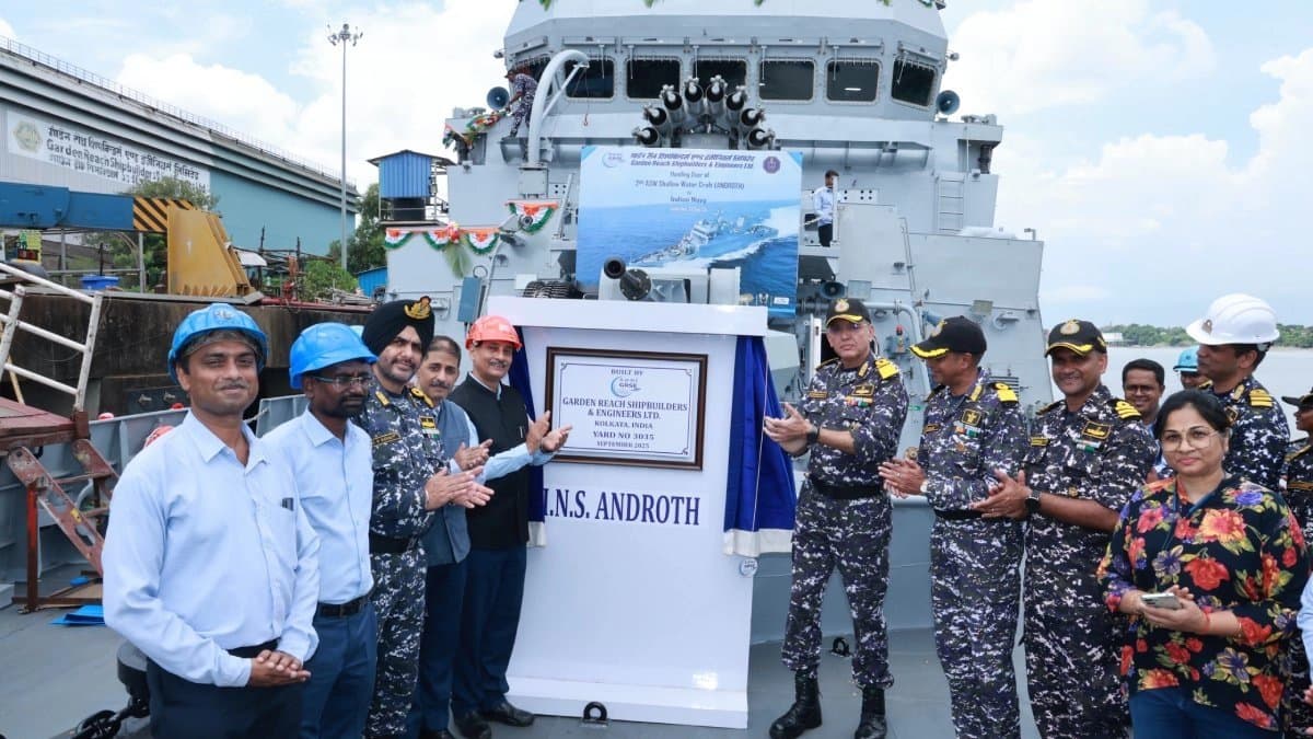 GRSE delivers second ASW SWC with indigenous naval surface gun to Indian Navy