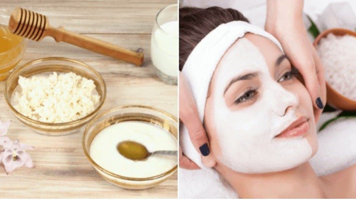 this rice flour face pack helps to bring glow on skin 