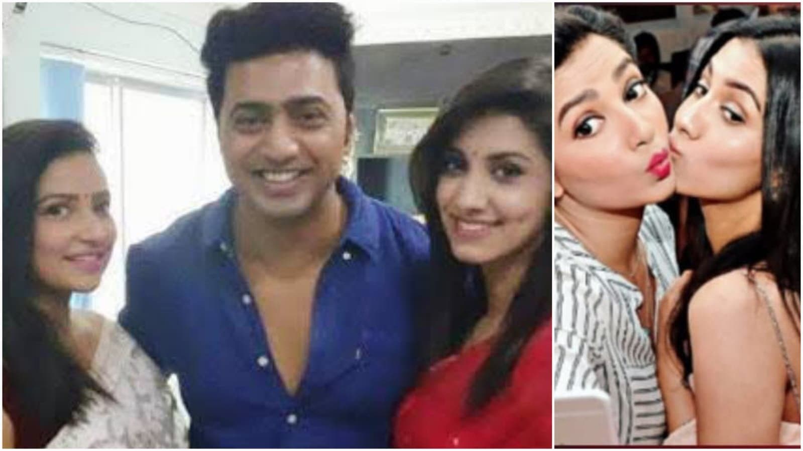 Subhasree Ganguly Rukmini Maitra and Dev took a picture on the set of Dhumketu is now viral 
