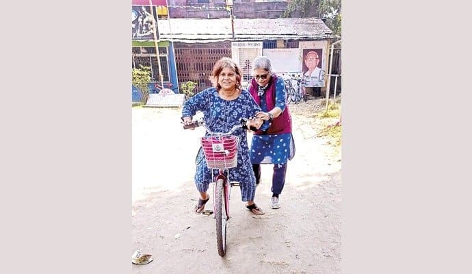 cycle training by gouribari bicycle training centre