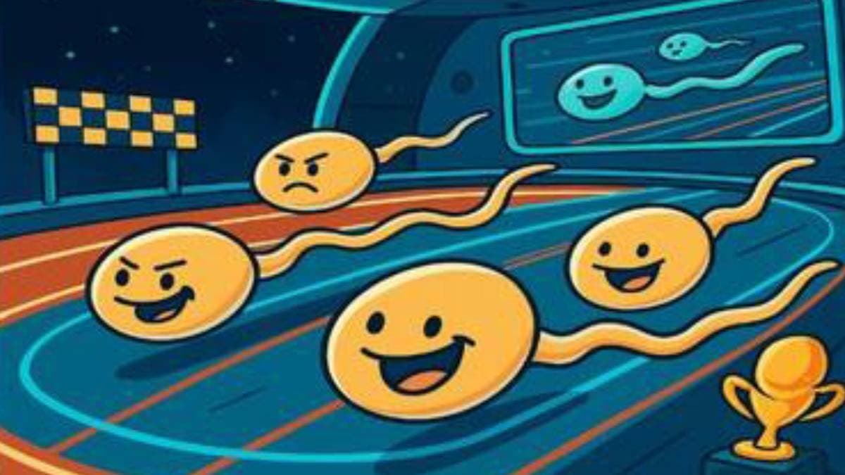 Does Newtons third law not apply to human semen